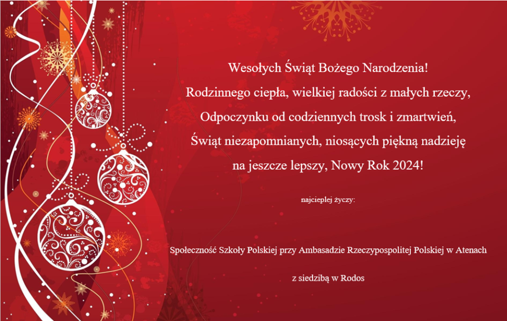 Życzenia świąteczne!