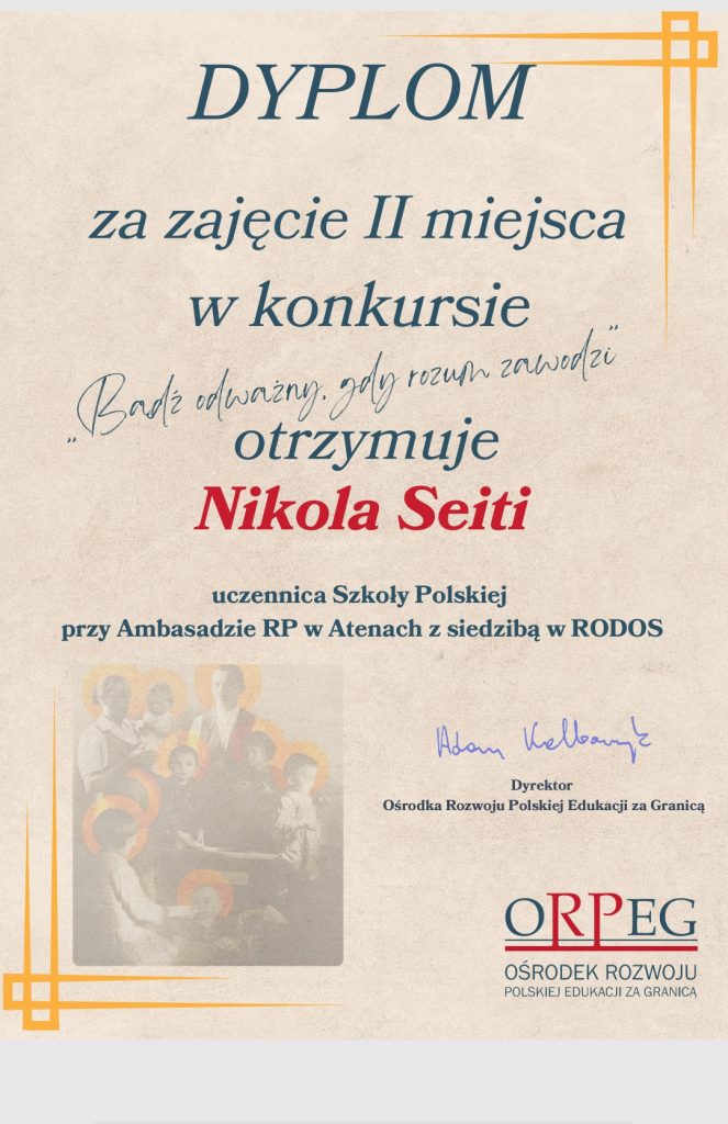 Sukces naszej uczennicy.